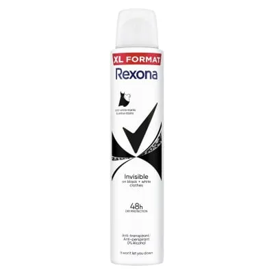 Deodorant Rexona Inv. Black&White 200ml