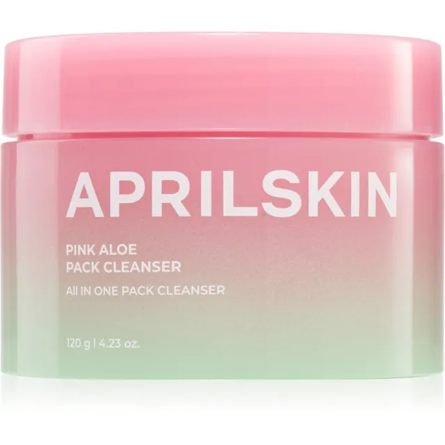 APRILSKIN Pink Aloe Pack Cleanser Puhastav meigieemalduspalsam niisutava toimega 120 g