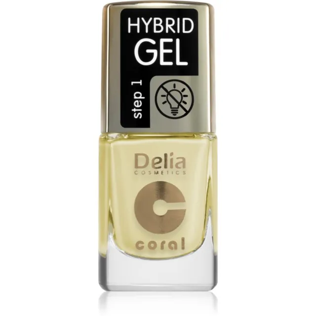 Delia Cosmetics Coral Nail Enamel Hybrid Gel Geelküünelakk varjund 137 11 ml