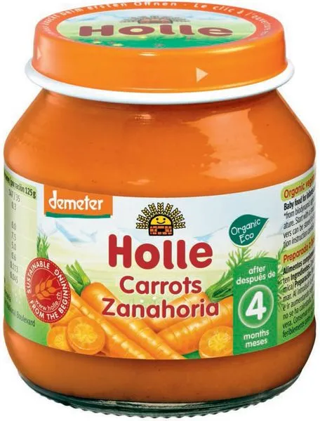 Porgandipüree beebidele alates 4. elukuust, biodünaamiline