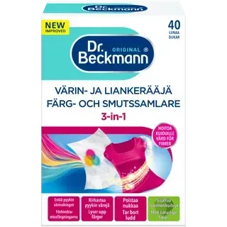 Dr.Beckmann värvi- ja mustusepüüdja 40tk
