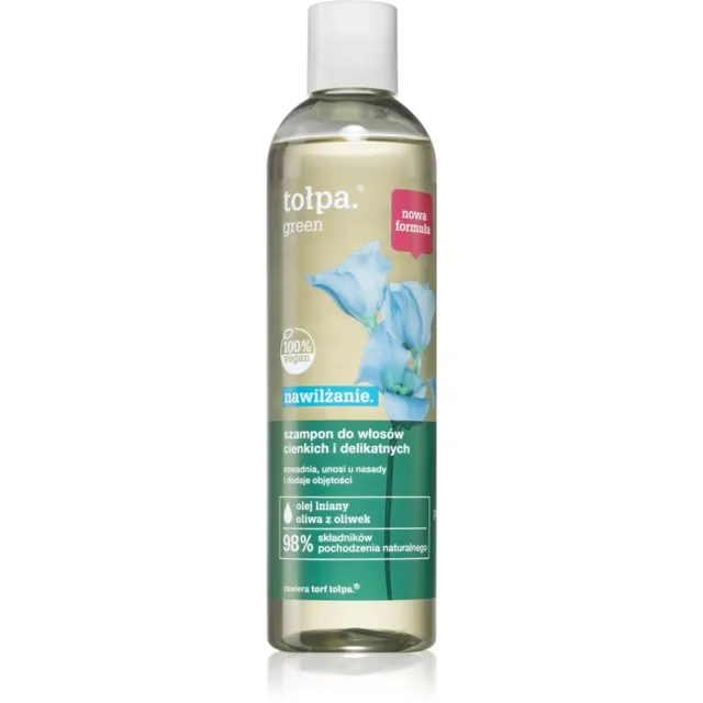 Tołpa Green Moisturizing Šampoon õhukestele juustele 300 ml