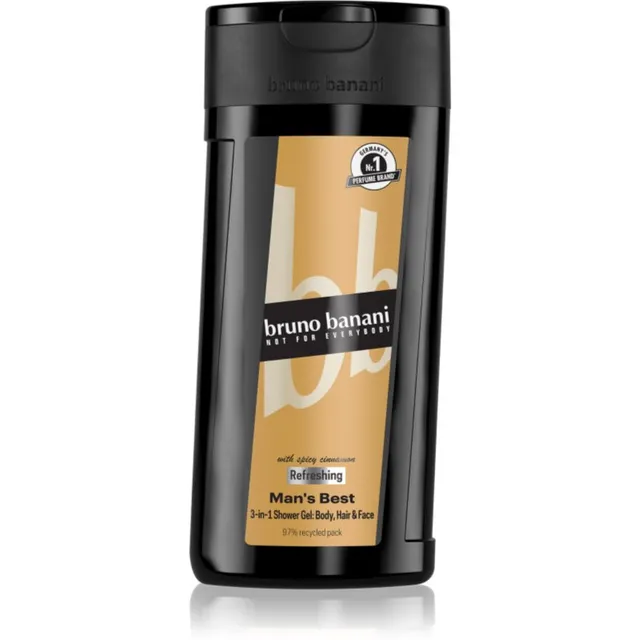 Bruno Banani Man's Best Värskendav dušigeel kolm-ühes meestele 250 ml
