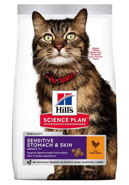 Hill's Science Plan Sensitive Stomach/Skin kassitoit kanalihaga 1,5kg