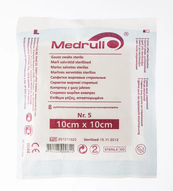MARLI SALVRÄTIKUD STERIILSED 10X10CM N5 (MEDRULL)