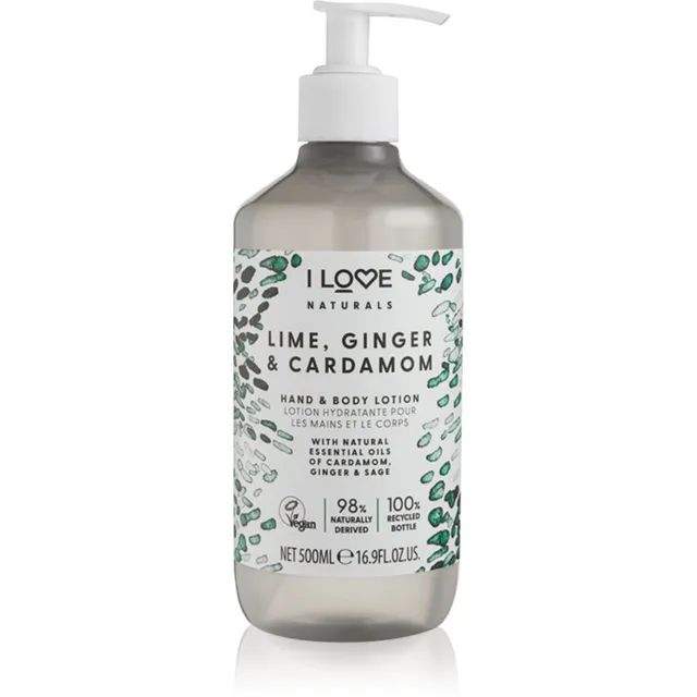 I Love Naturals Lime, Ginger & Cardamom Kehapiim 500 ml