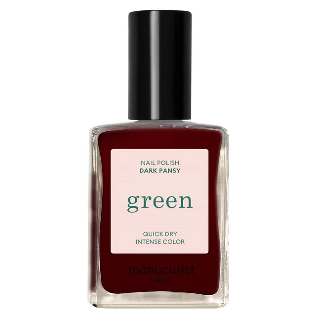 MANUCURIST Green Nail Polish Dark Pansy 15ml