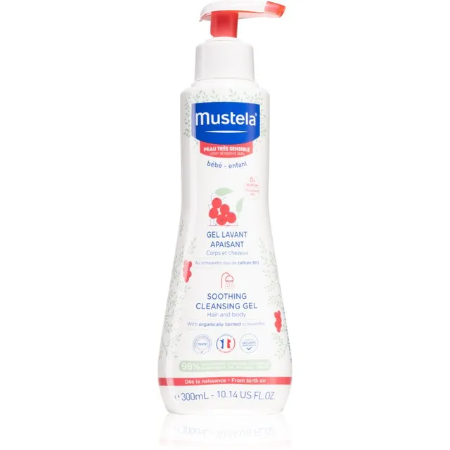 Mustela Bébé Rahustav puhastusgeel lastele sünnist alates 300 ml