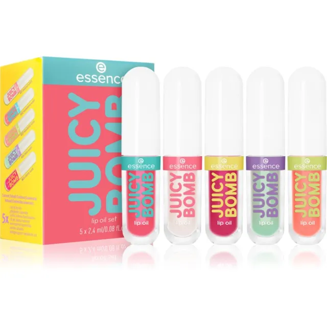 essence Juicy Bomb Lip Oil Set Kinkekomplekt huultele 5 tk