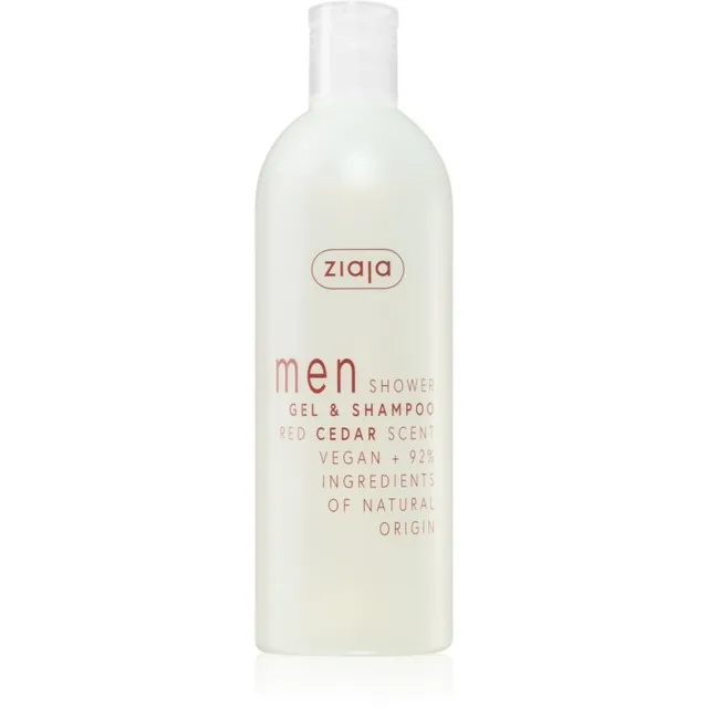 Ziaja Men Šampoon ja dušigeel kaks-ühes Red Cedar 400 ml