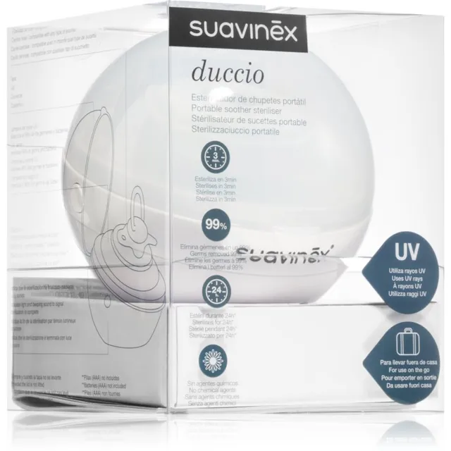 Suavinex Portable Soother Steriliser UV-sterilisaator White 1 tk