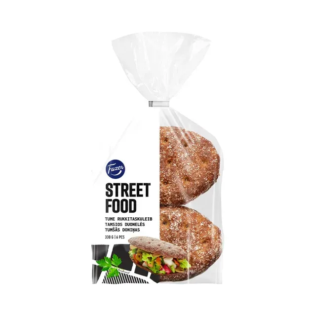 Tume rukkitaskuleib Street Food, FAZER, 330 g
