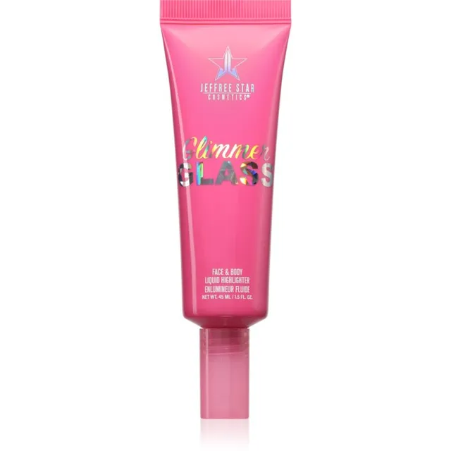 Jeffree Star Cosmetics Glimmer Glass Face & Body Highlighter Vedel esiletõstja kehale ja näole varjund Jealous Ice 45 ml