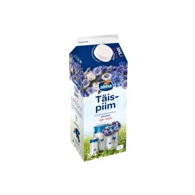 Alma täispiim 3,6-4,2% 2l