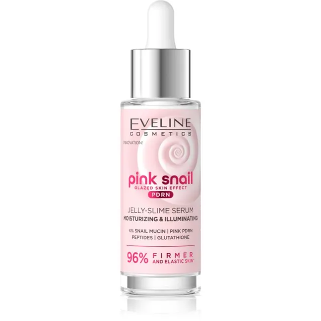 Eveline Cosmetics Pink Snail Glazed Skin Effect Sära andev seerum näole 30 ml