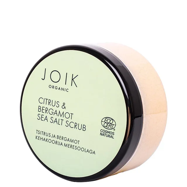 JOIK ORGANIC Tsitruse ja Bergamoti kehakoorija meresoolaga 240g