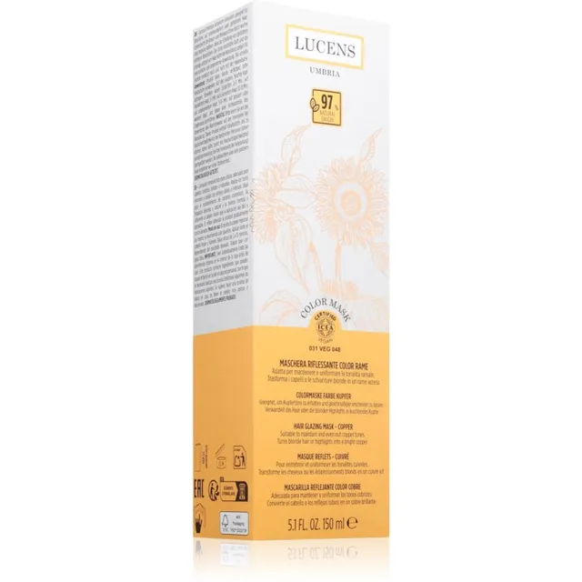 Kemon Group Lucens Umbria Kinnistav värvimask juustele varjund Copper 150 ml
