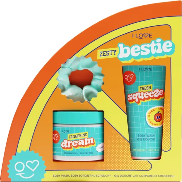 I Love Zesty Bestie Kinkekomplekt lõhnatooted Zesty Orange