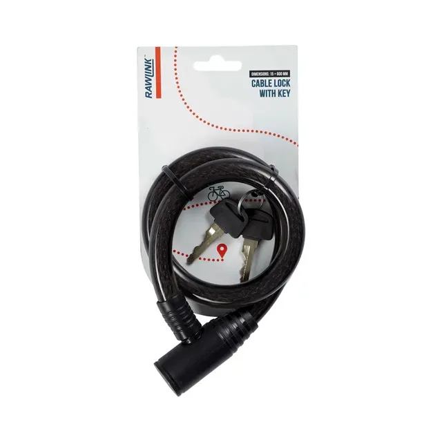 Jalgrattalukk võtmega, RAWLINK, 60 cm