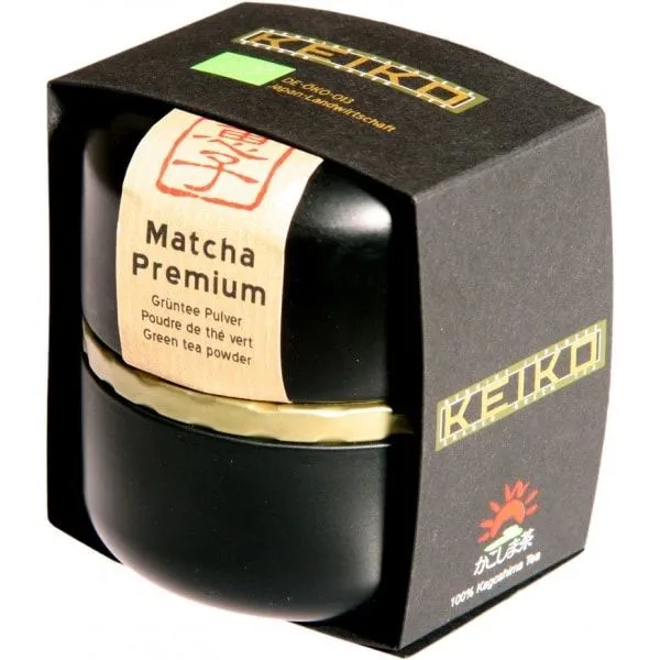 Matcha Premium tee dekoratiivses karbis, ökoloogiline