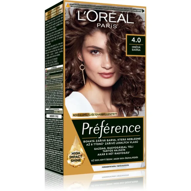 L’Oréal Paris Préférence Juuksevärv varjund 4.0 Hnědá 1 tk