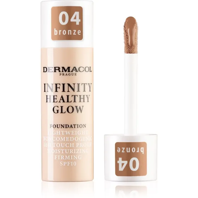 Dermacol Infinity Healthy Glow Vedel jumestuskreem SPF 10 varjund 04 Bronze 20 g