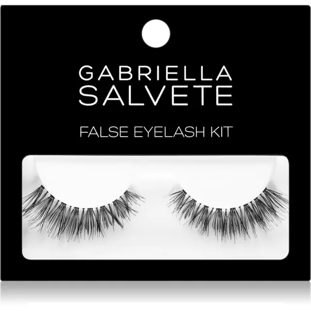 Gabriella Salvete False Eyelash Kit Kunstripsmed liimiga tüüp Basic Black 1 tk
