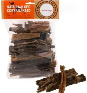 Lamba magu - naturaalsed koeranäksid, kuivatatud koeramaius