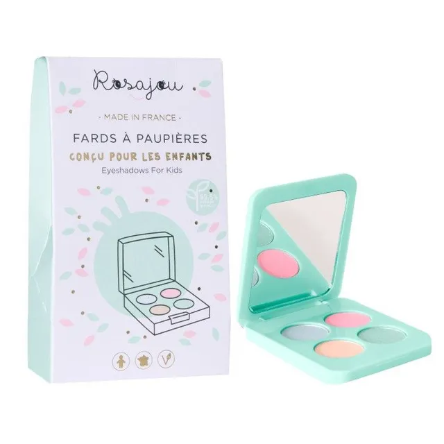 Rosajou Vegan Eyeshadows In Cardboard Case vegan lauvärvide komplekt lastele