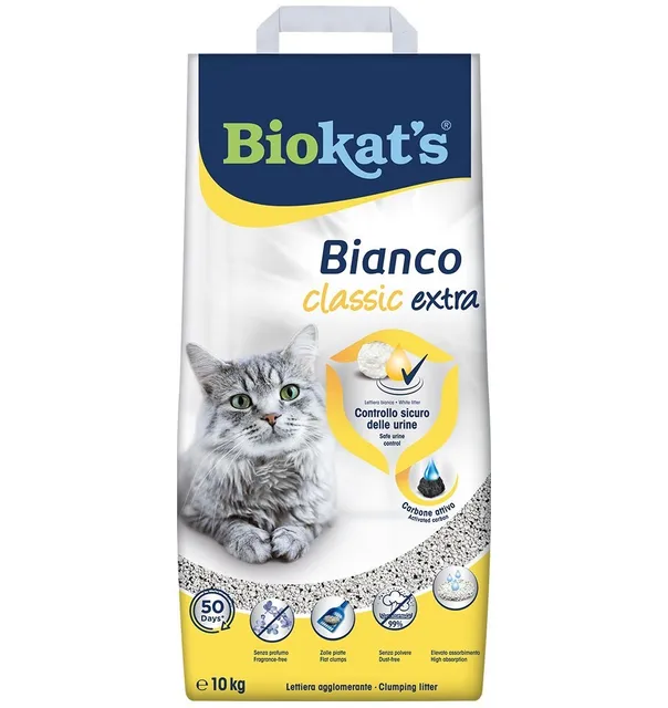 Kassiliiv Biokat's Bianco classic extra, aktiivsöe ja uriinikontrolliga 10 kg