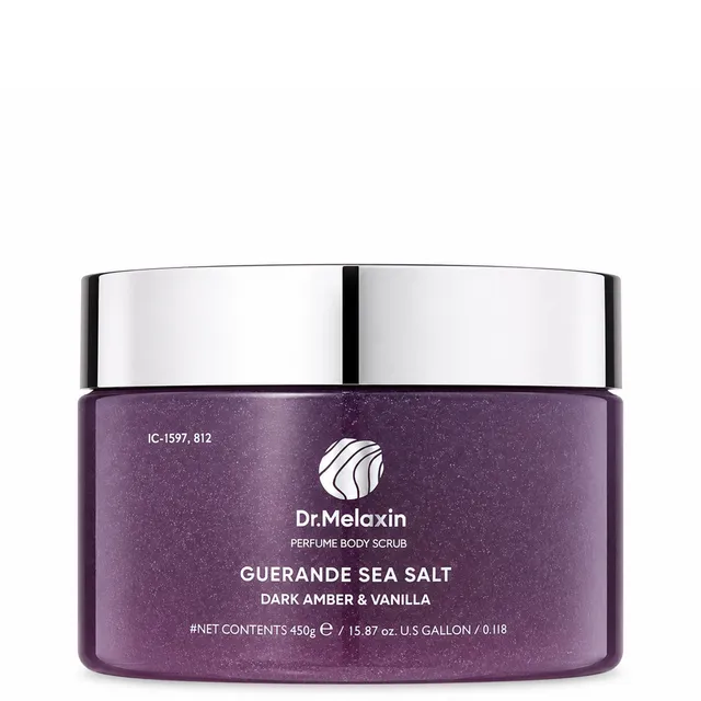 DR.MELAXIN Dark Amber & Vanilla Guerande Sea Salt Body Scrub 450g