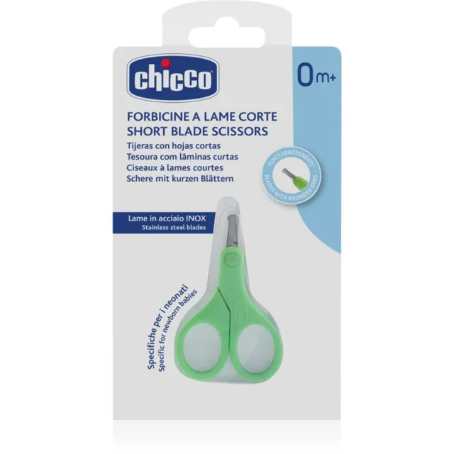 Chicco Short Blade Scissors ümmarguse otsaga beebi küünte käärid 0 m+ 1 tk