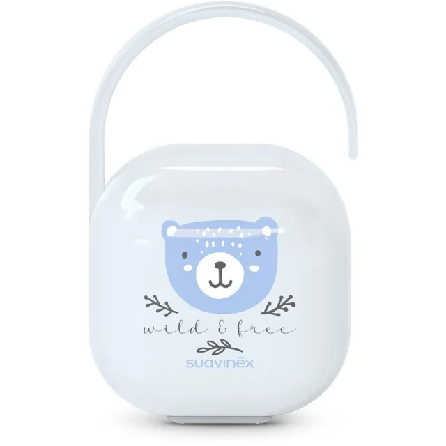 Suavinex Wild & Free Soother Holder lutikarp Blue 1 tk