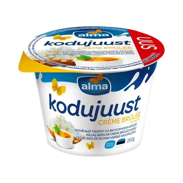 Kodujuust crème brûlée maitseline, ALMA, 200 g