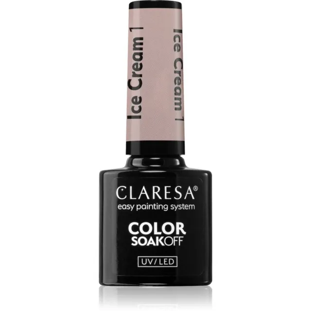 Claresa SoakOff UV/LED Color Ice Cream Geelküünelakk varjund 1 5 g