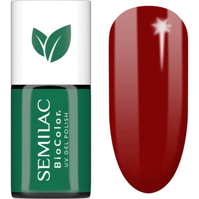 Semilac UV Hybrid BioColor Geelküünelakk UV / LED lambiga kasutamiseks varjund 721 Red Roses 7 ml