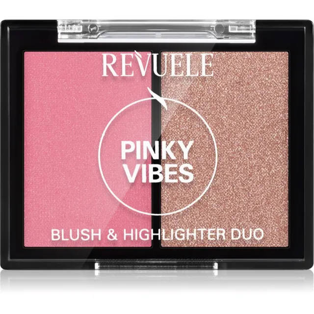 Revuele Blush & Highlighter Duo Põsepuna säraga varjund Pinky Vibes 8 g
