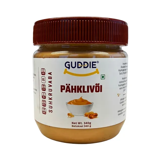 Pähklivõi, klassikaline lisatud suhkruta, GUDDIE, 340 g