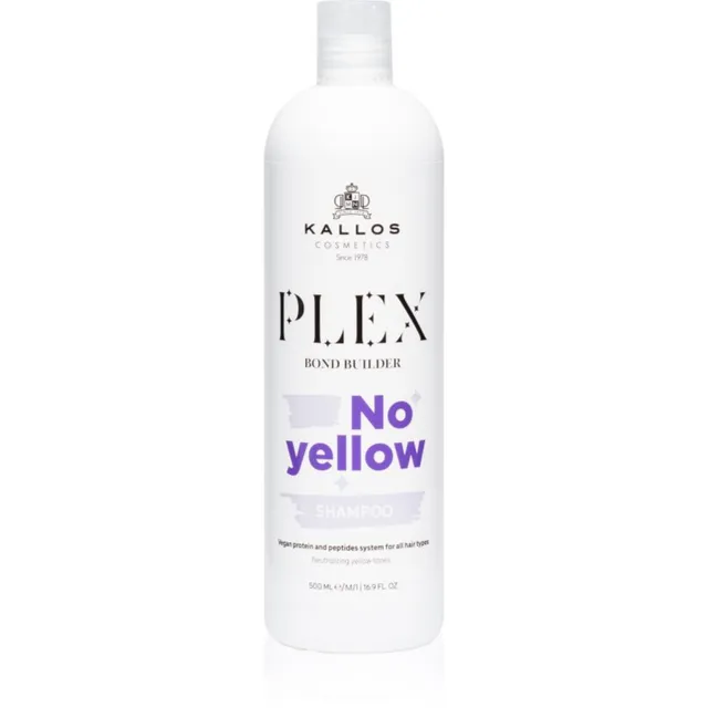 Kallos Plex No Yellow Messingitoone neutraliseeriv šampoon 500 ml