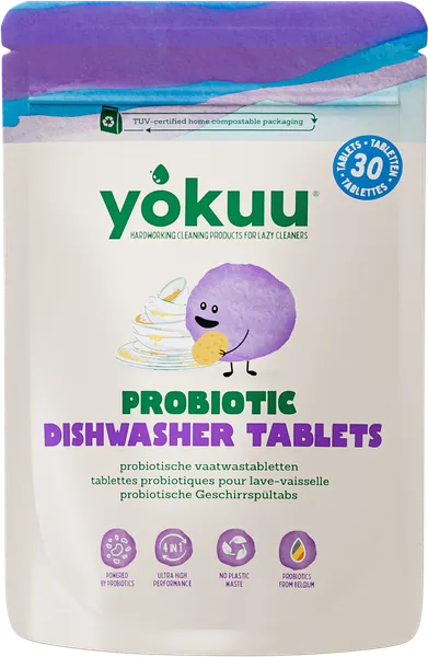 Nõudepesumasina tabletid probiootikumidega