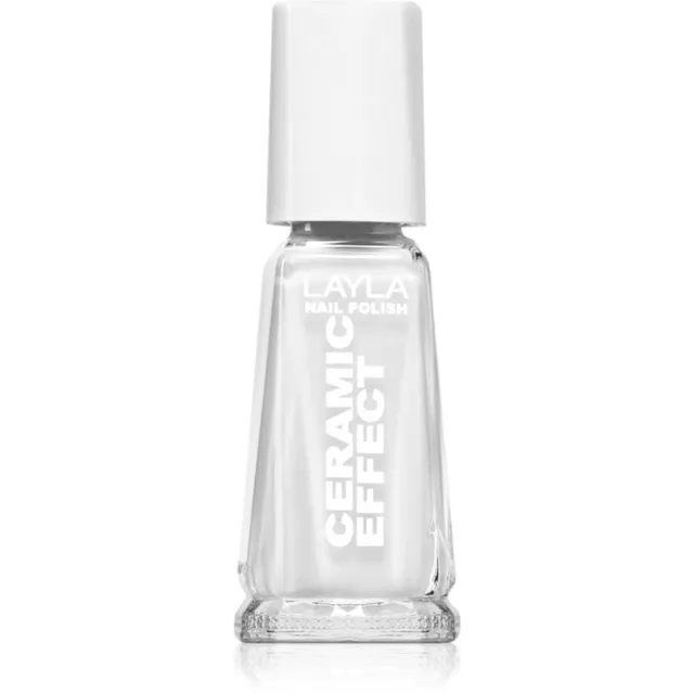 Layla Cosmetics Ceramic Effect Küünelakk varjund N.36 Pure White 10 ml