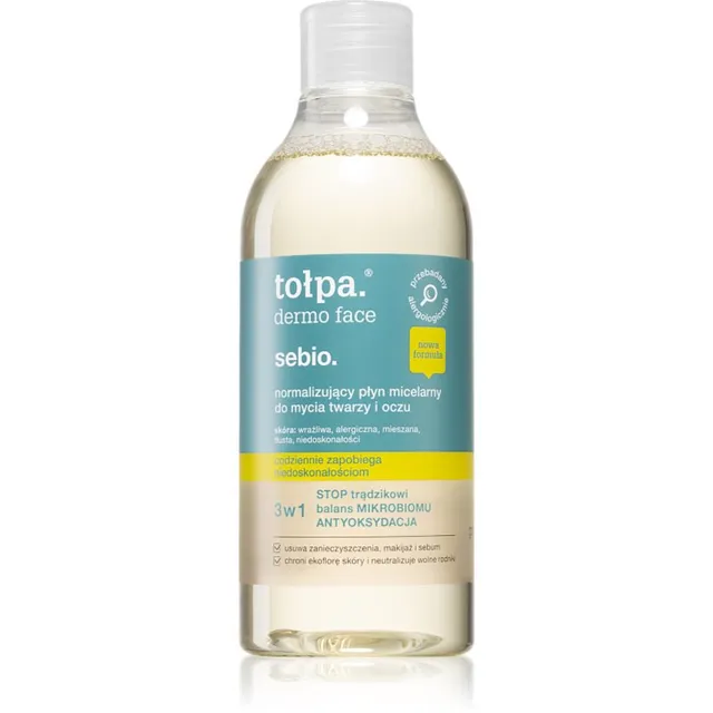 Tołpa Dermo Face Sebio Mitsellaarvesi 3 in 1 ebatäiuslikule nahale 400 ml