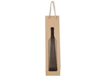 Kinkekott pudelile 9x37x8.5cm