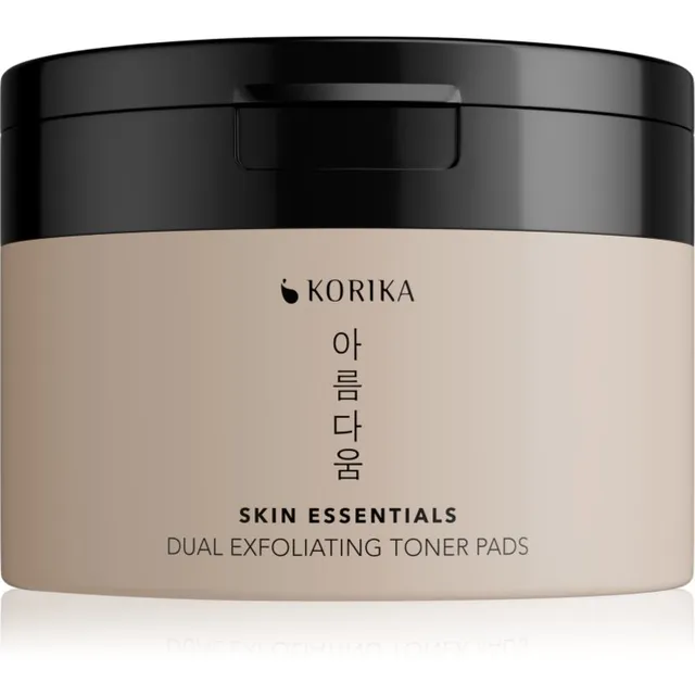 KORIKA Skin Essentials Dual Exfoliating Toner Pads kahekordset kaitset pakkuvad koorivad padjad 20 tk