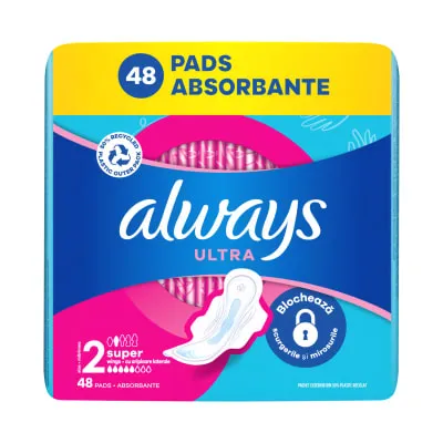 Hüg.sid. Always Ultra Super Mega Pack S2 48tk