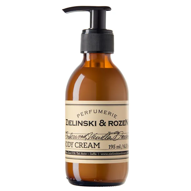 ZIELINSKI & ROZEN Amberwood, Vanilla, Davana Body Cream 195ml