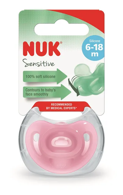 NUK RÕNGASLUTT SENSITIVE 6-18 KUUD SIL N1