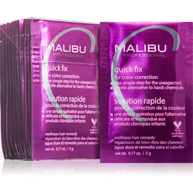 Malibu C Quick Fix Parandav puhastav hooldus juustele 12x5 g