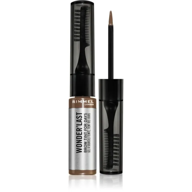 Rimmel Wonder'Last geeljas poolpüsivärv kulmudele varjund 002 Soft Brown 4.5 ml