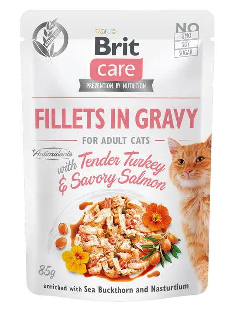 Brit Care einekotike kassile kalkuni ja lõhega, 85 g